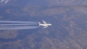 Встречный самолет .Самолёт на эшелоне. Вид из самолета. ПОДБОРКА