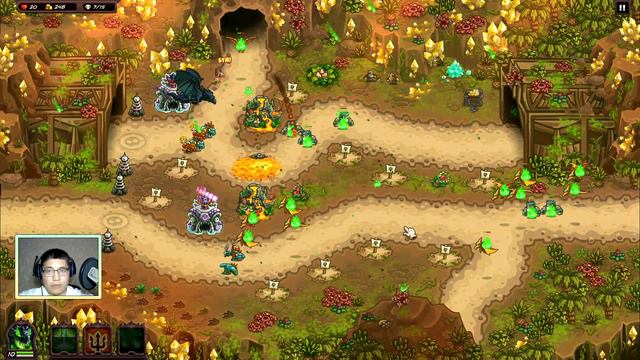 ВУЛКАНИЧЕСКАЯ ОПАСНОСТЬ | Kingdom Rush Vengeance [28] на сложности ветеран