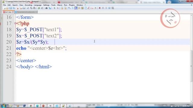 How to Create Body Mass Index Web Application using PHP | Programming in PHP | Tamil | SM | смотреть онлайн