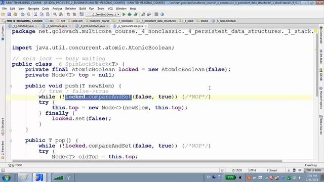 GolovachCourses: Java Multithreading 28.07.2014 Lecture #13. Multithreading stack. Persistancy. смотреть онлайн