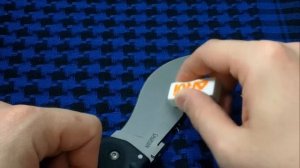 Простой способ очистки клинка от ржавчины