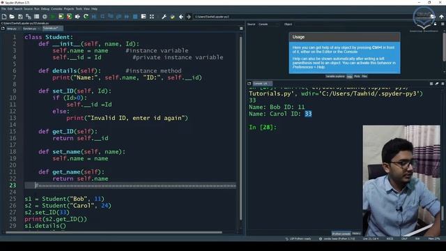 L18 | Python OOP | Encapsulation | Public & Private variable | getter-setter method | Bangla смотреть онлайн