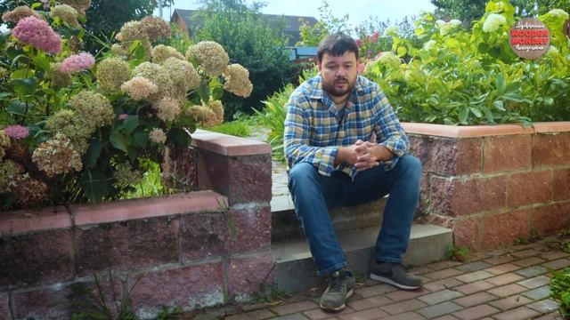 Площадка и дорожки из тротуарной плитки. А также подпорные стенки и ступени у меня на даче. смотреть онлайн