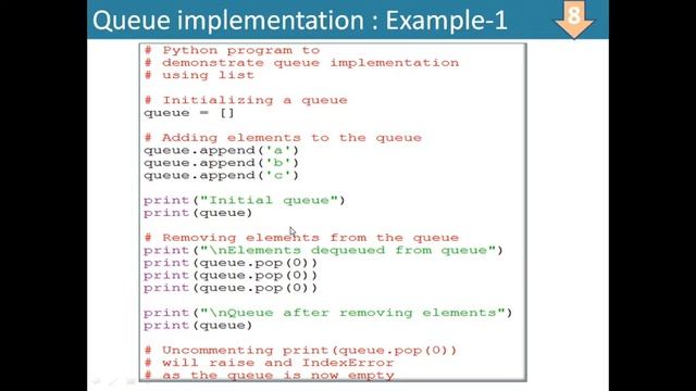QUEUES IN DATA STRUCTURE | #2 | HOW PYTHON QUEUE DATA STRUCTURE IS IMPLEMENTED | COMPUTER SCIENCE-1 смотреть онлайн