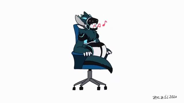Протоген вертится на стуле #furry #фурри #protogen #протоген смотреть онлайн