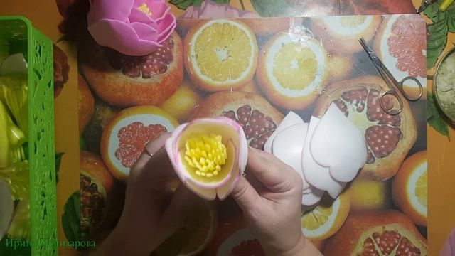 Мастер Класс - светильник из изолона "Букет пионов" (в шляпной коробке) смотреть онлайн
