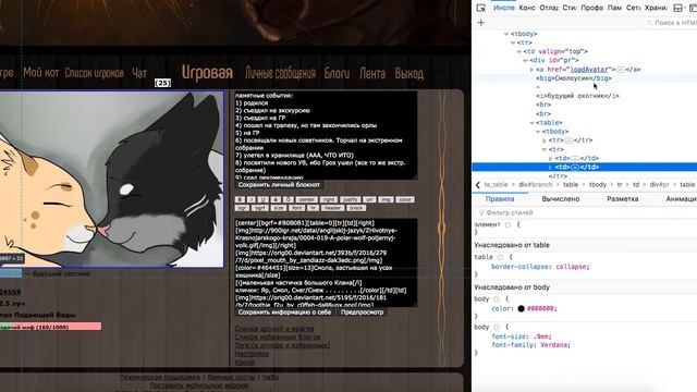 CatWar - меняем статус и имя