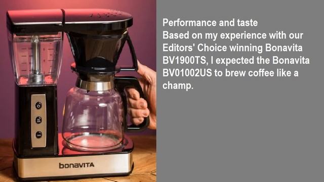 Bonavita BV01002US Coffee Maker review смотреть онлайн