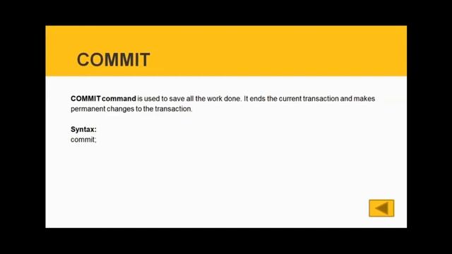 Transaction Control Language | DBMS смотреть онлайн