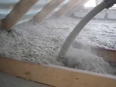 Утепление чердачного перекрытия Эковатой смотреть онлайн