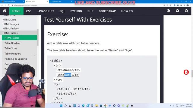 Web Designing w3schools explanation HTML #part7 telugu LIVE смотреть онлайн