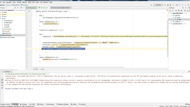 JDBC 5 отличия execute от executeQuery смотреть онлайн