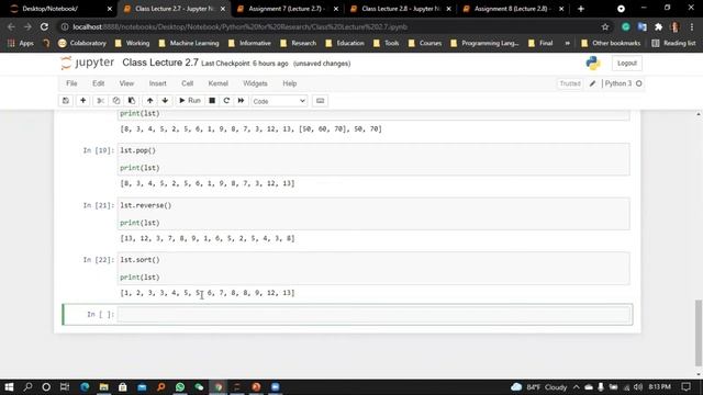 Lecture 2.7: Data Structure in Python (Practical) ।। Python for Research смотреть онлайн