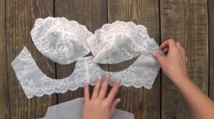 КАК СШИТЬ МЯГКИЙ БЮСТГАЛЬТЕР с кружевом без поролона