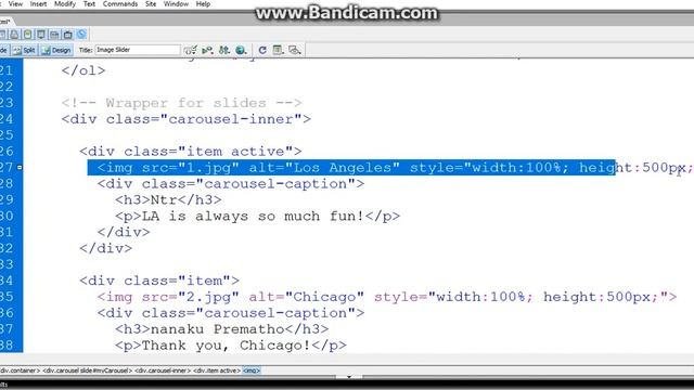 Simple Bootstrap Image Slider using html and css part 10 смотреть онлайн