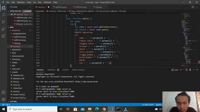 #48. CRUD Update atau edit data ke database MariaDB dengan Node.js смотреть онлайн