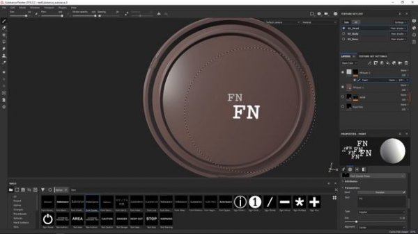 Adding Text in Substance Painter