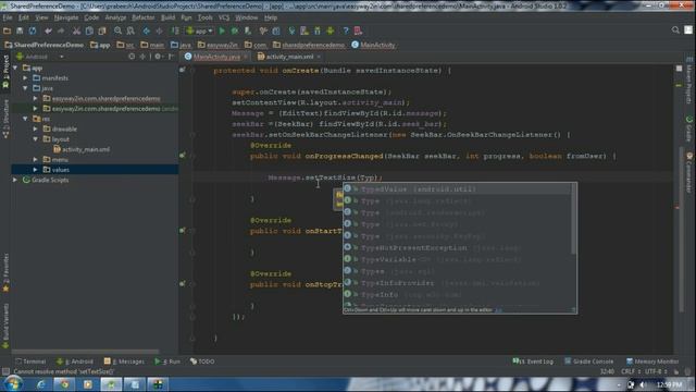 Android Studio Tutorial - 30 - Working with SharedPreferences part-1 смотреть онлайн