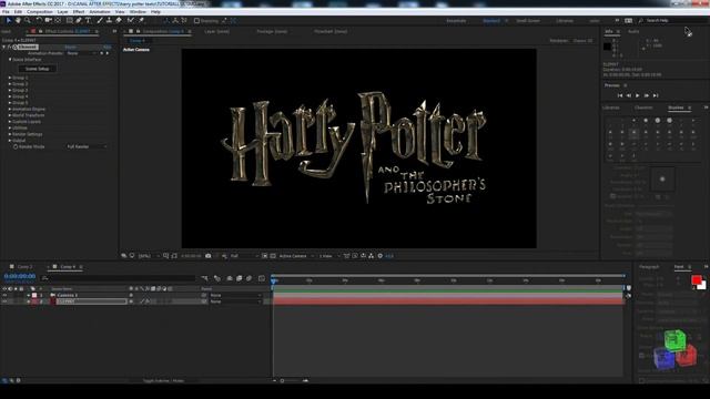 TEXTO HARRY POTTER TUTORIAL/ PHOTOSHOP & AFTER EFFECT/ LETRAS смотреть онлайн