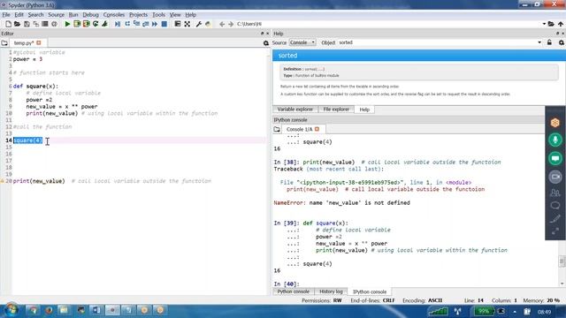 13 Data Science With Python Tutorial Scope of Objects in Functions смотреть онлайн