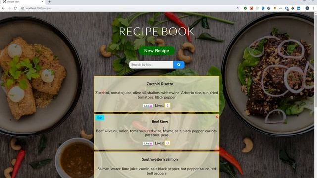 React Redux Recipe Book with Rails back end смотреть онлайн