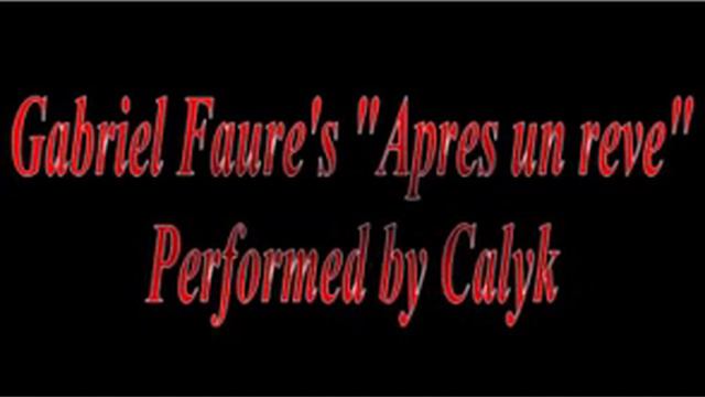 Me singing Faure's "Apres un reve" смотреть онлайн
