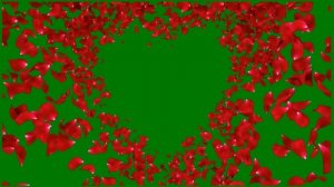 ФУТАЖ   (  ЦВЕТОЧНАЯ  РАМКА )   НА ЗЕЛЕНОМ ФОНЕ-ХРОМАКЕЙ