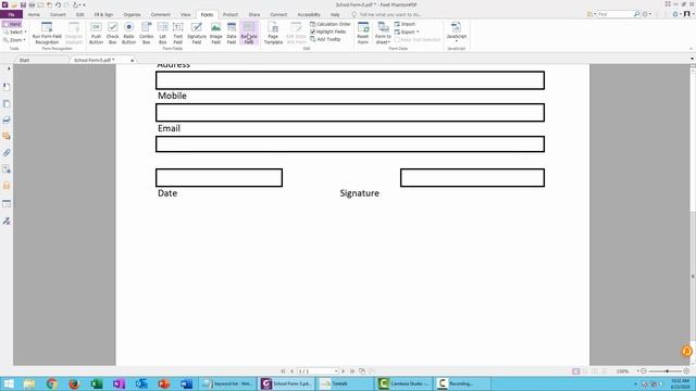 How to add a Barcode Field in a PDF form using Foxit PhantomPDF смотреть онлайн