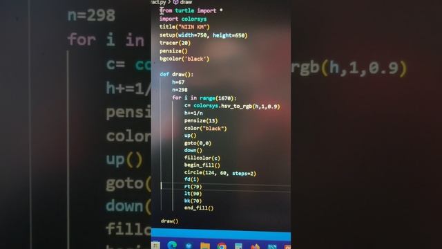Python turtle graphics design ??? || python coding status ??? #python #status смотреть онлайн