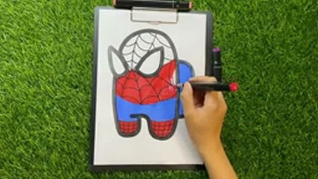 COLORINGS GHOST SPIDER-MAN | MARVEL | STREAM | How To Draw & Coloring Pages & Kids Songs