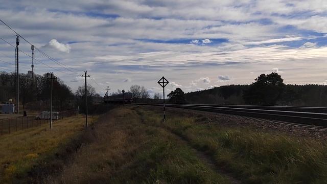 ДИЗЕЛЬ ПОЕЗД ДДБ1 НА ЛУЧЁСЕ, СООБЩЕНИЕМ ЗАОЛЬША-ВИТЕБСК смотреть онлайн