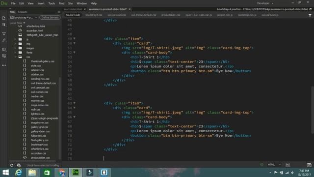 E-Commerce Product Slider Using Bootstrap 4 смотреть онлайн