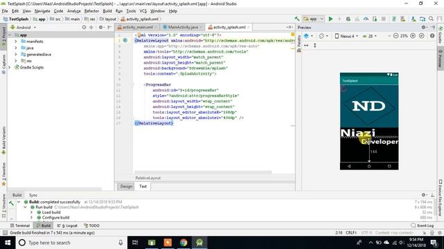 How to make splash screen for app in android studio смотреть онлайн