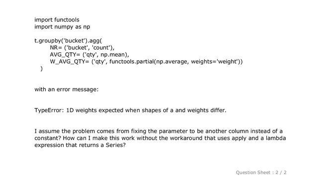 Pandas : Calculating weighted average by GroupBy.agg and a named aggregation смотреть онлайн
