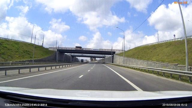 Трасса М5 заезд в г.Пенза, Россия, 09.08.2019г. смотреть онлайн
