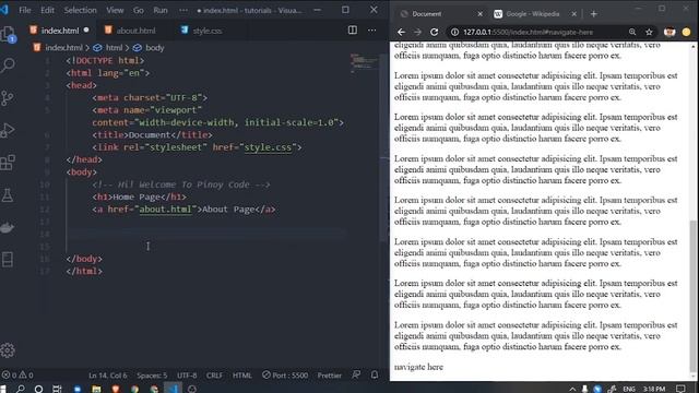 HTML Tutorial for Beginners Part 13 LINKS HYERLINK #PinoyCode смотреть онлайн
