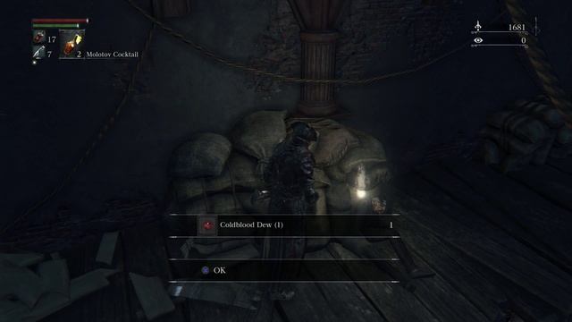 Bloodborne - Central Yharnam:  Hidden Path Inside Barrel Building (Cut Hanging Bodies) Gameplay PS4
