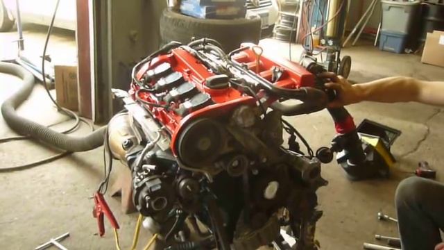 1.8t AEB VW Audi engine running backward. смотреть онлайн