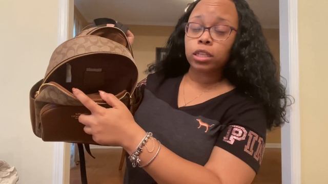 Coach Signature Court Backpack/Outlet Shopping! Coach Court Backpack Review/ Tory Burch & Coach !