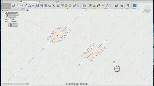Вспомогательные линии в эскзах #Fusion360