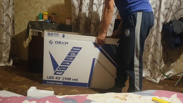 Телевизор Dexp F43D7000Q .Обзор .