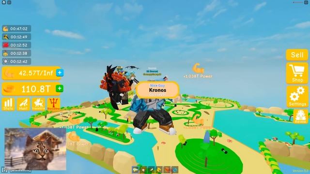 My Nephew Became The Biggest Size In Less Than 24 Hours! | Roblox Lifting Simulator смотреть онлайн