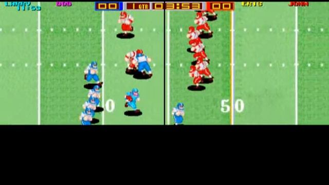 MAME Tecmo Bowl (63yd Kickoff Return TD) смотреть онлайн
