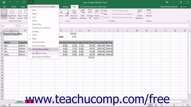 Excel 2016 Tutorial Compare and Merge Workbooks Microsoft Training Lesson смотреть онлайн