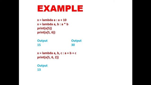 Lamda Function (Anonymous Function) | Return Statement | Python Function | 12th Computer Science смотреть онлайн