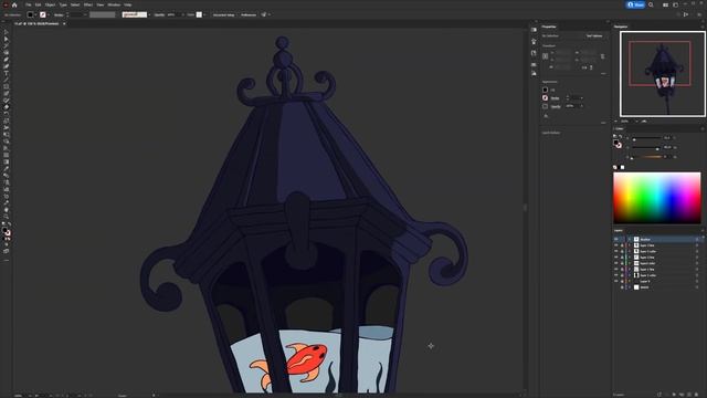 Fairy Style Illustration | How to Draw Lantern | Adobe Illustrator смотреть онлайн