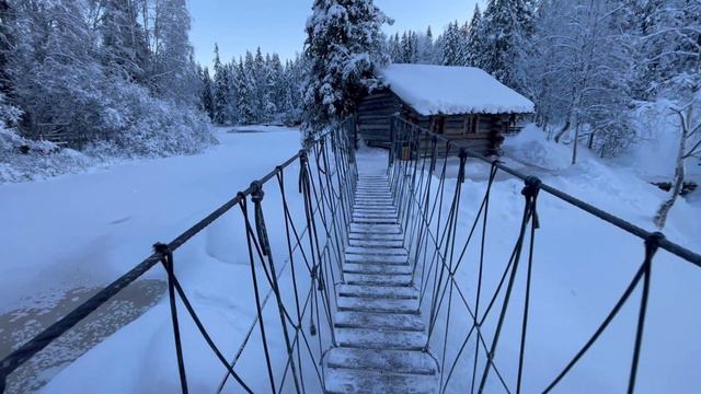 Зимняя сказка в Карелии. Ахвенкоски. смотреть онлайн