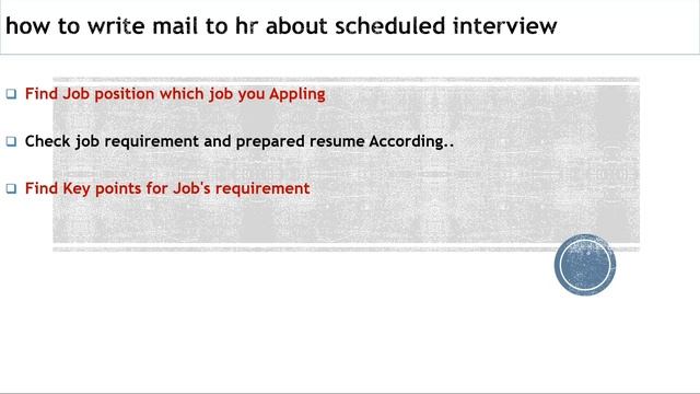How to write mail to Hr about scheduling interview смотреть онлайн