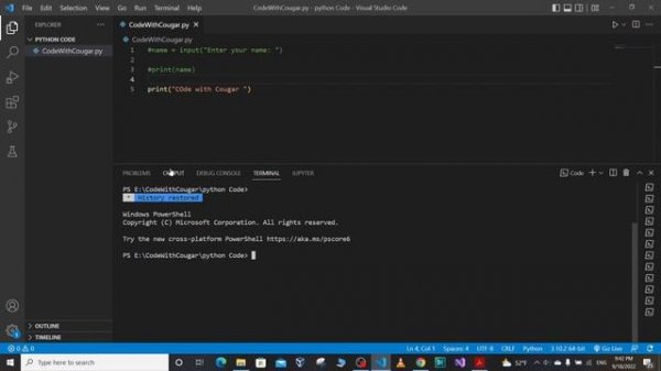Change result output from Output Window to Terminal Window in VS Code | VS Code