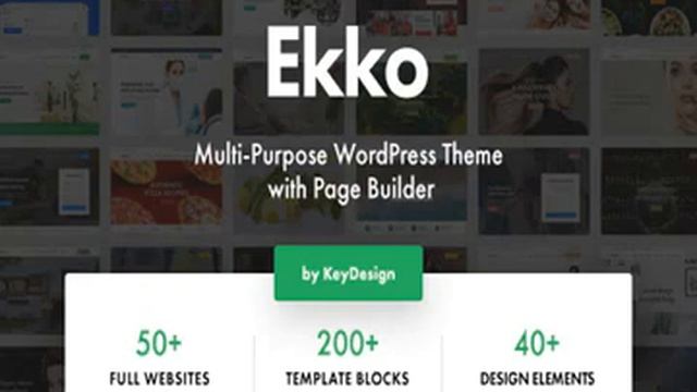 Ekko - Multi-Purpose WordPress Theme with Page Builder Nulled Download 2021 смотреть онлайн